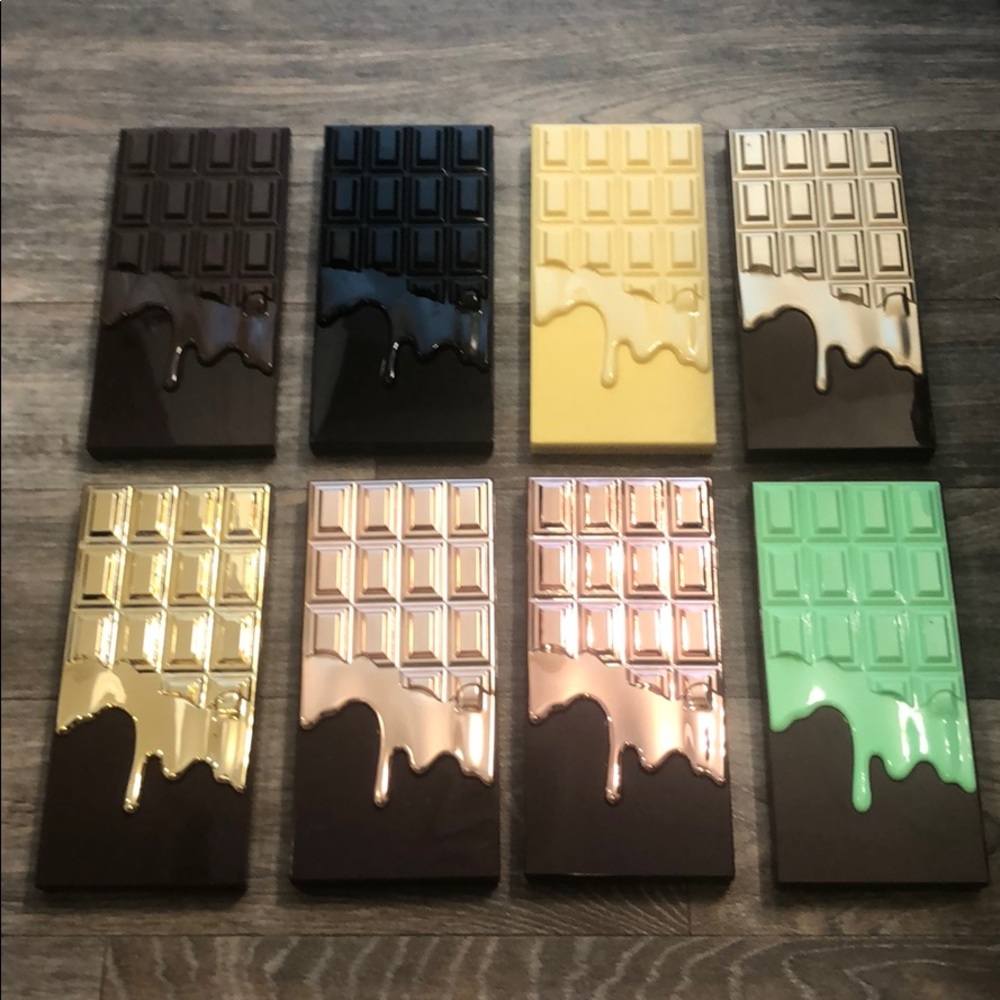 Lot of 8 Makeup Revolution chocolate bar palettes!